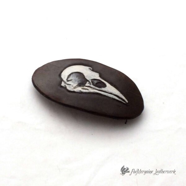 Raven Skull Hair Barrette